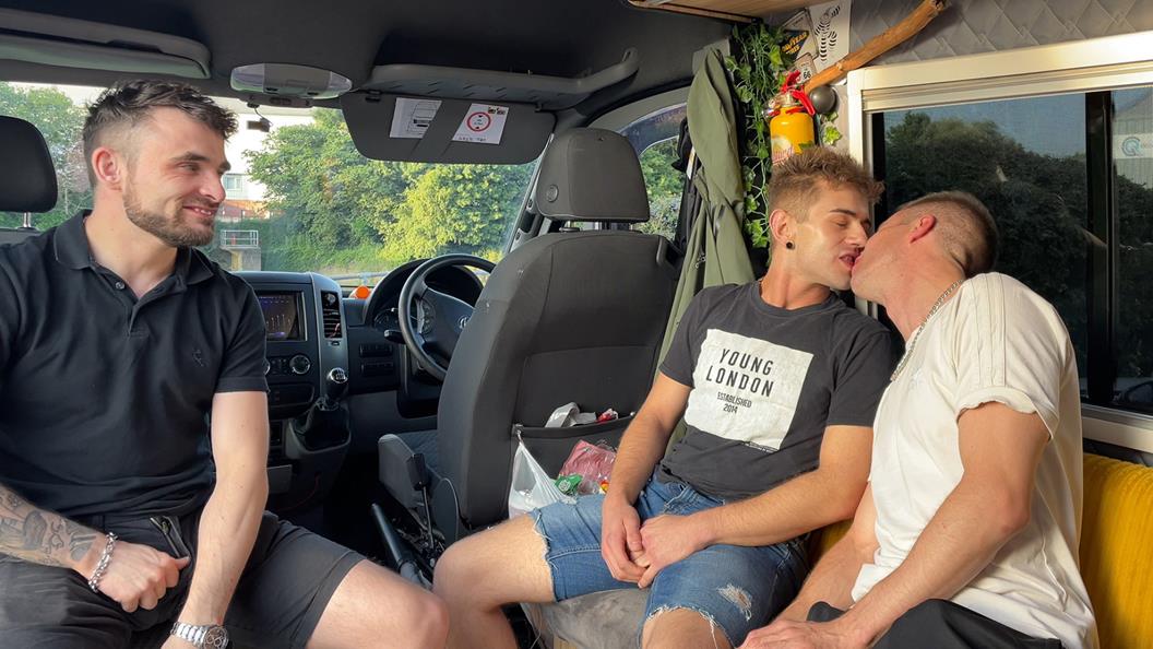 2 Boyfriends Raw Breeding By 2 Sleazy Lads Camper-Van