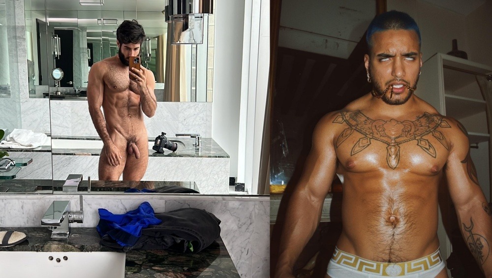 OF David Christian cumming in the mouth of Brazilian Diego Sans