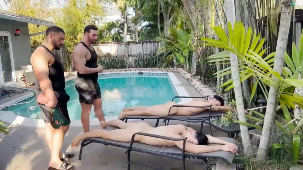 OF Tag teaming Twinks – Monstah Mike, Angelo Rosa, Aaron Perez & Dayron Tondike