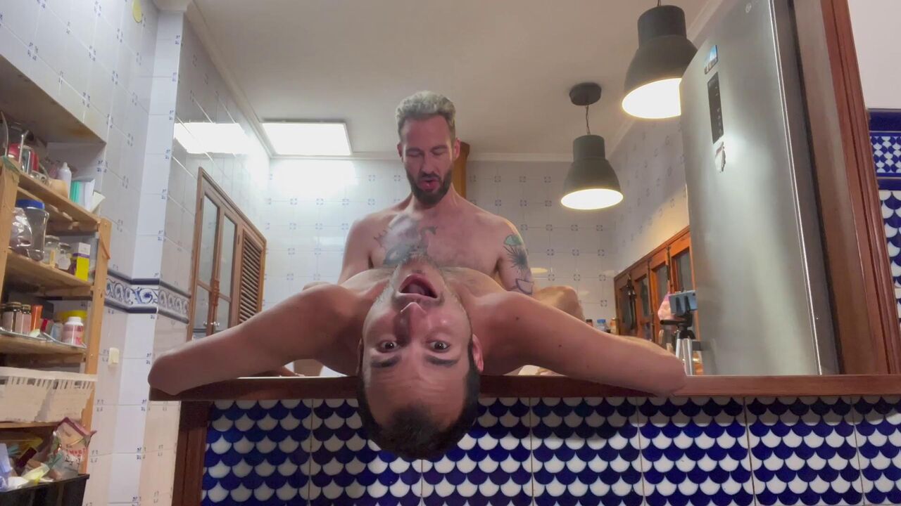 Brett Tyler and Sebas Silver getting hot in the kitchen