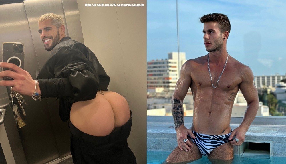 OF Allen King fucking the kid Valentin Amour by the pool