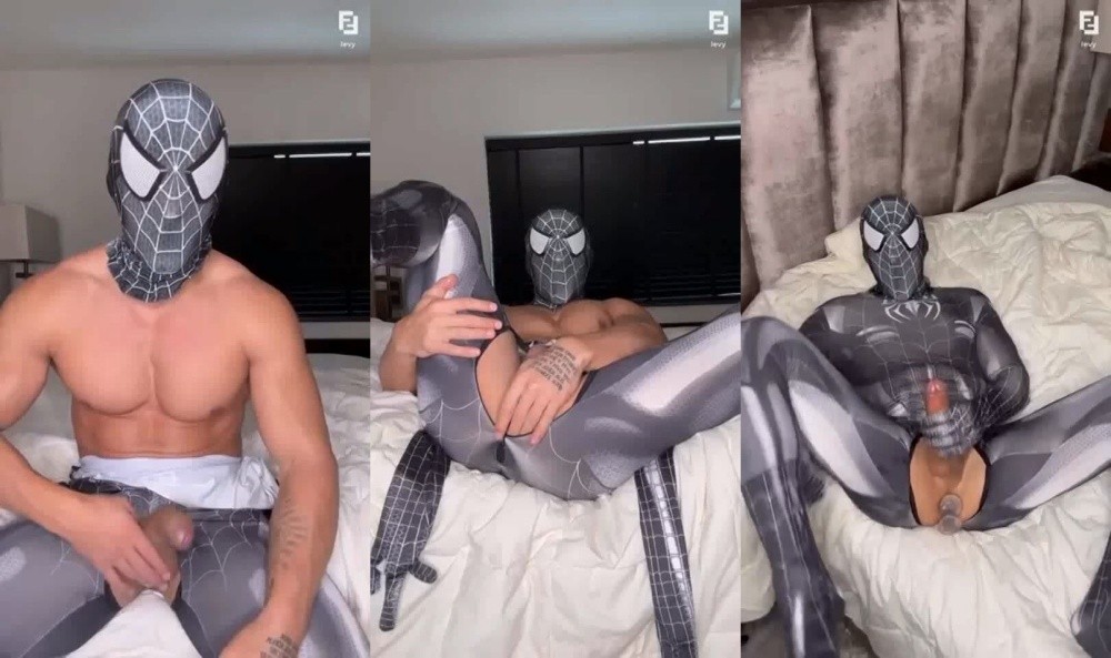 OF Levy Van Wilgen – Spiderman Playing With Dildo