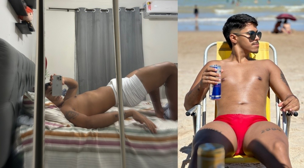 The TikToker Chocolate showing off a little kid