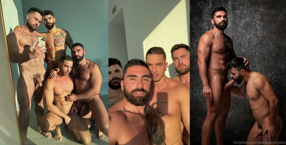 OF Ruggery Valdivia and Jose Poyato having fun with brothers Jason and Tommy