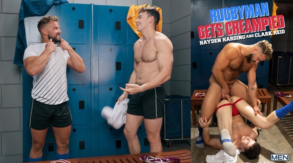 Clark Reid and Hayden Harding – Rugbyman Gets Creampied