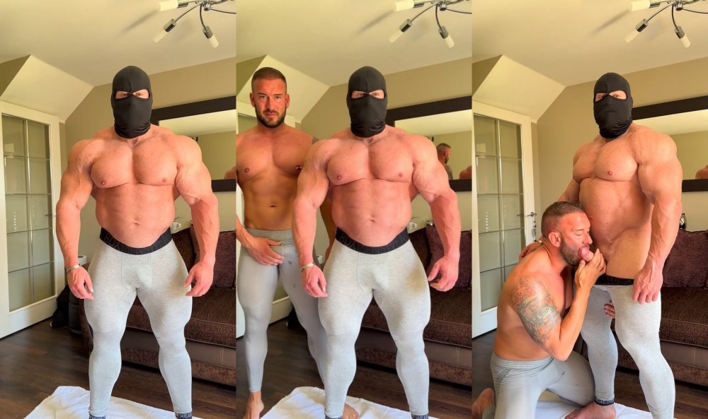 The Masked Bodybuilder and Wilson Micael – Body building Cum
