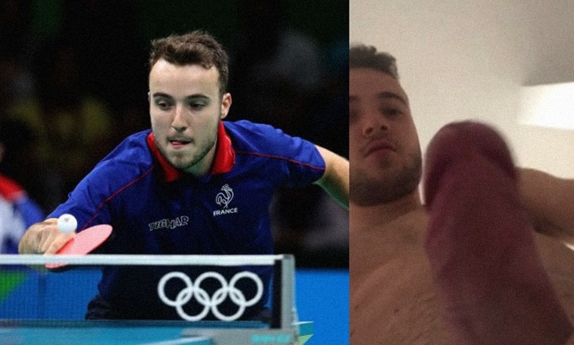 Athlete Simon Gauzy giving a delicious handjob