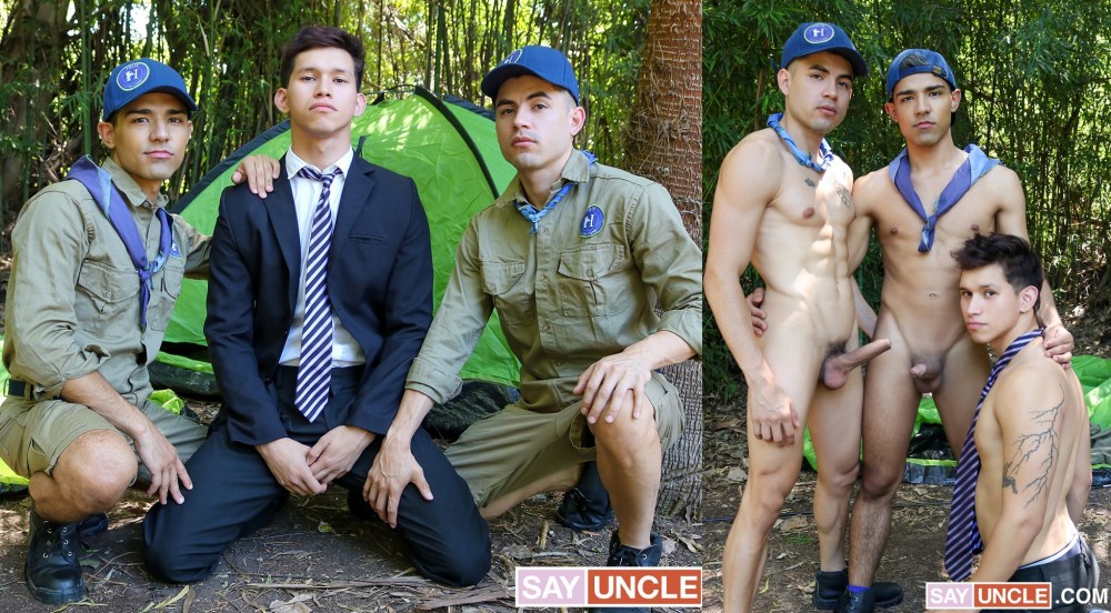 Felix Harris, Frank Bauer & Caetano Soares – Camping is Better When There’s Enough Cock for Everyone