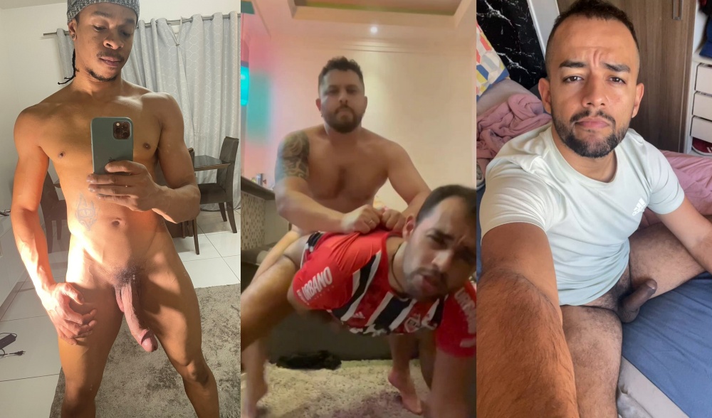 Threesome Fuck in the Middle of the Park Came While People Walked by