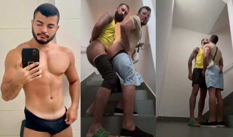 OF Eli Barcellos & Matheus Silva – Fucking on the Emergency Stairs